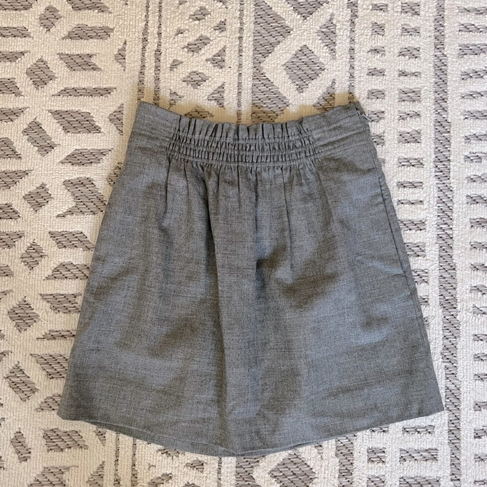 Like New J.Crew Factory Charcoal Bucket Skirt Size 0